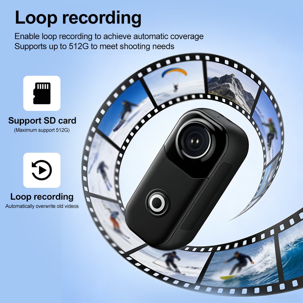 Outdoor Adventure Videos - 4K Thumb Action Camera Video Recorder