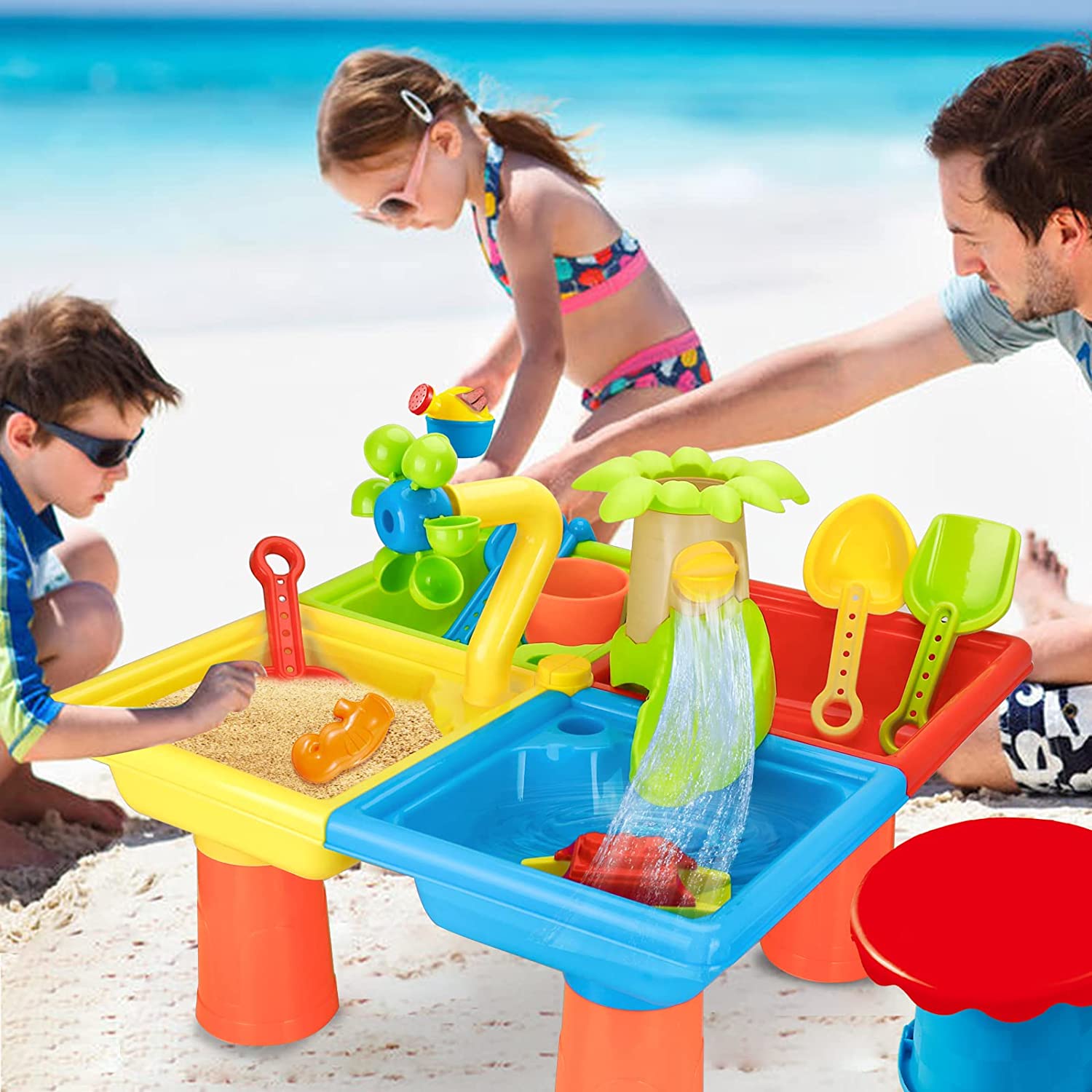 Beach Table Sand Play Toys Chi – обзор и цена Outdoor Adventure Games