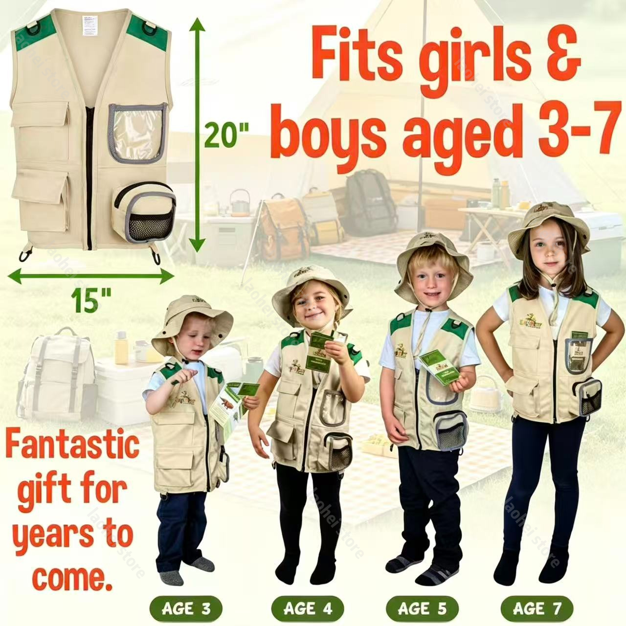 Kids Explorer Vest and Hat Cos – обзор и цена Outdoor Adventure Games