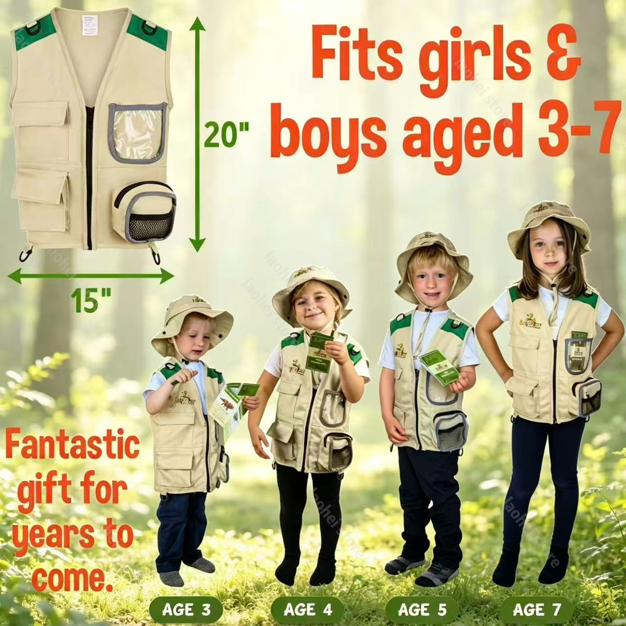 Kids Explorer Vest and Hat Cos – обзор и цена Outdoor Adventure Games