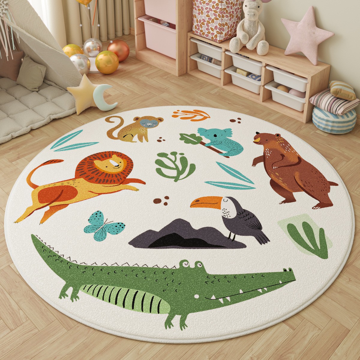 Fun in the Park Kids Round Rug – обзор и цена Outdoor Adventure For Kids
