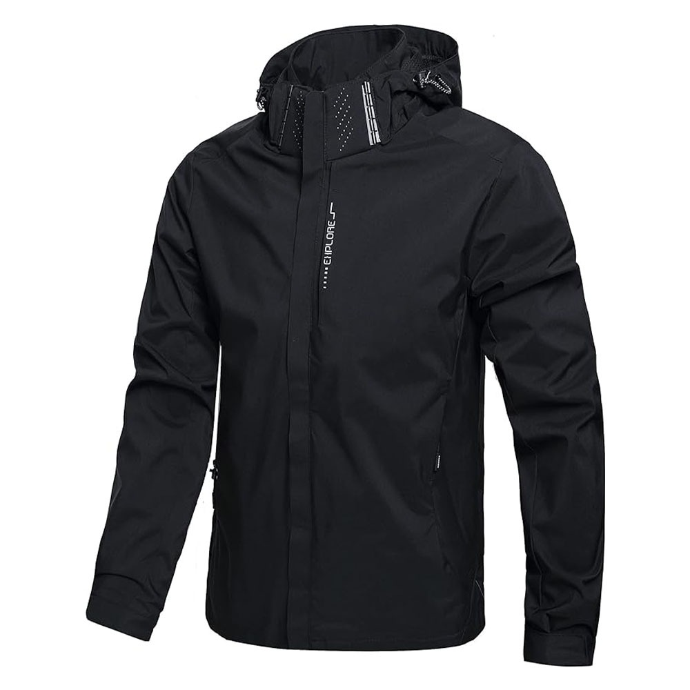 Men's Waterproof Rain Jacket L – обзор и цена Outdoor Adventure Hat