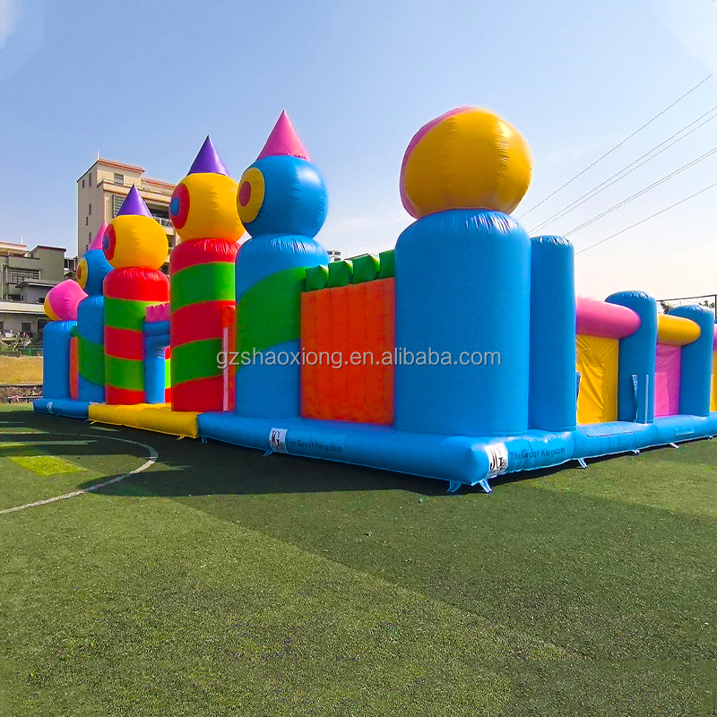 Commercial Inflatable Trampoli – обзор и цена Outdoor Adventure Course